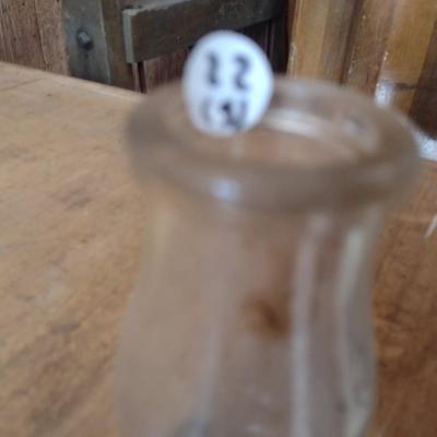 Set of Five Vintage Biltmore Dairy Farm Half Pint Glass Milk Bottles (#22)