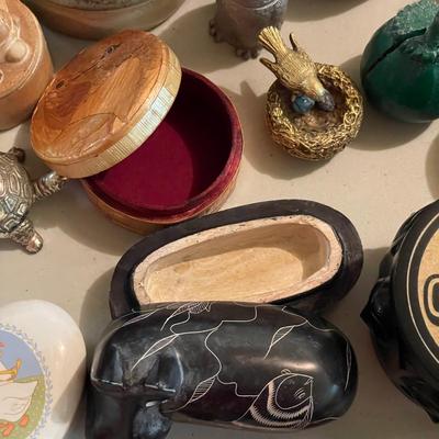 Lefton, Fitz & Floyd and More Animal Trinket Boxes (B3-SS)