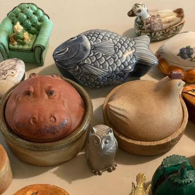 Lefton, Fitz & Floyd and More Animal Trinket Boxes (B3-SS)