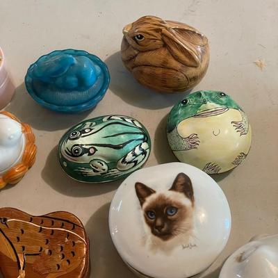 Lefton, Fitz & Floyd and More Animal Trinket Boxes (B3-SS)