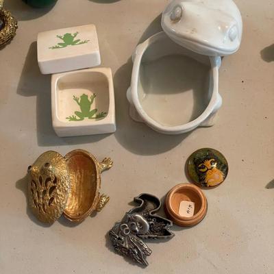 Lefton, Fitz & Floyd and More Animal Trinket Boxes (B3-SS)