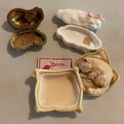 Lefton, Fitz & Floyd and More Animal Trinket Boxes (B3-SS)