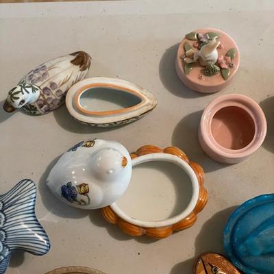 Lefton, Fitz & Floyd and More Animal Trinket Boxes (B3-SS)