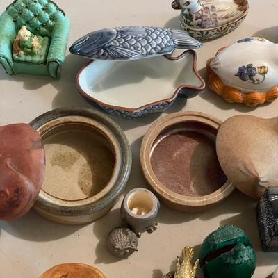 Lefton, Fitz & Floyd and More Animal Trinket Boxes (B3-SS)