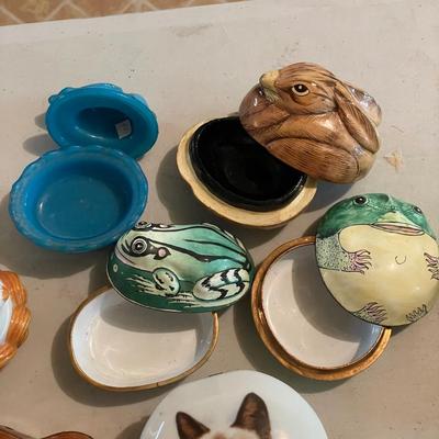 Lefton, Fitz & Floyd and More Animal Trinket Boxes (B3-SS)