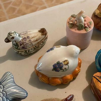 Lefton, Fitz & Floyd and More Animal Trinket Boxes (B3-SS)