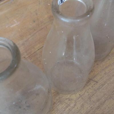 Set of Three Vintage Biltmore Dairy Farm One Quart Glass Milk Bottles (#25)
