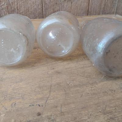 Set of Three Vintage Biltmore Dairy Farm One Quart Glass Milk Bottles (#27)