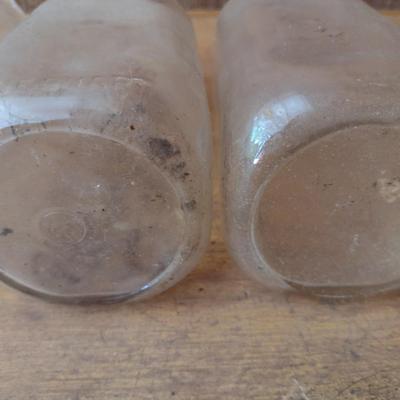 Set of Three Vintage Biltmore Dairy Farm One Quart Glass Milk Bottles (#29)
