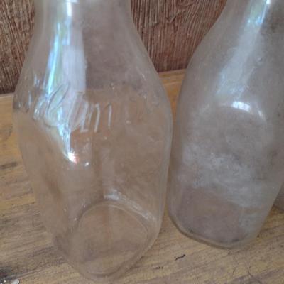 Set of Three Vintage Biltmore Dairy Farm One Quart Glass Milk Bottles (#29)