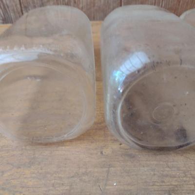Set of Three Vintage Biltmore Dairy Farm One Quart Glass Milk Bottles (#29)