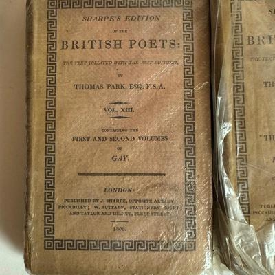 Sale Photo Thumbnail #1482: Fair condition considering the age. Some books are pictured inside clear bags.