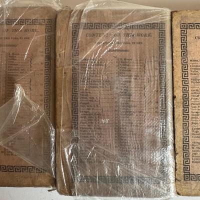 Sale Photo Thumbnail #1494: Fair condition considering the age. Some books are pictured inside clear bags.