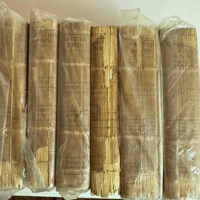 Sale Photo Thumbnail #1489: Fair condition considering the age. Some books are pictured inside clear bags.