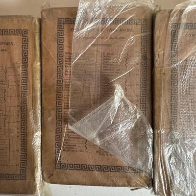 Sale Photo Thumbnail #1492: Fair condition considering the age. Some books are pictured inside clear bags.