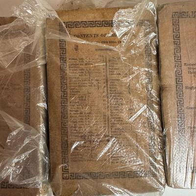 Sale Photo Thumbnail #1493: Fair condition considering the age. Some books are pictured inside clear bags.