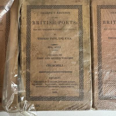Sale Photo Thumbnail #1485: Fair condition considering the age. Some books are pictured inside clear bags.