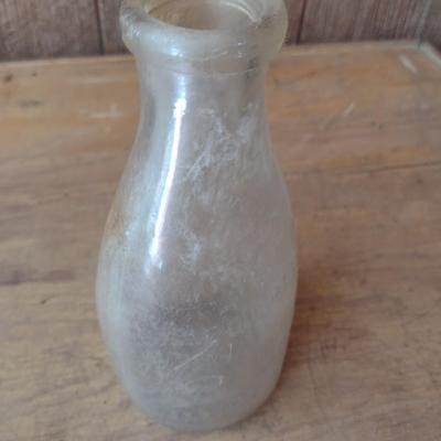 Unique Misshapen Vintage Biltmore Dairy Farm One Quart Glass Milk Bottle (#33)