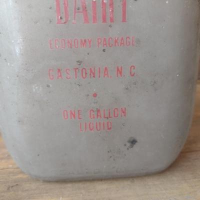 Vintage Sunrise Dairy Gastonia, NC Painted Logo One Gallon Glass Milk Bottle (#35)