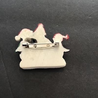 Sale Photo Thumbnail #50: Vintage Christmas penguin lapel pin please see attached photos