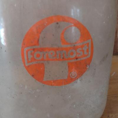 Vintage Foremost Painted Logo One Gallon Glass Milk Bottle (#36)