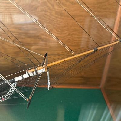 USS Constitution "Old Ironsides" Model in Glass Case
