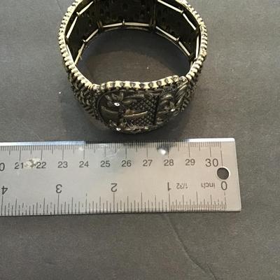 Sale Photo Thumbnail #93: Brushed bronze, black, stretchy bracelet. Please see attached photos.
