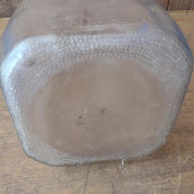 Vintage Cline-Land Painted Logo Dairy Glass One Gallon Milk Bottle (#43)