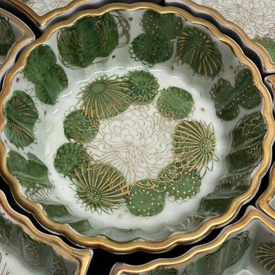 Fujita Kutani Japanese Divided Serving Dish on Turn-table & More (B3-SS)