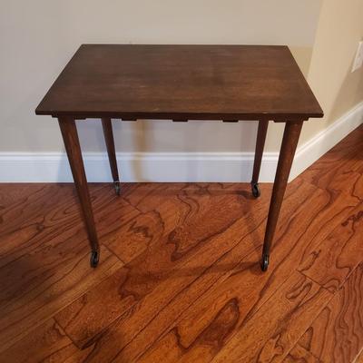 Wooden Fold Top Tea Table and Nesting Table