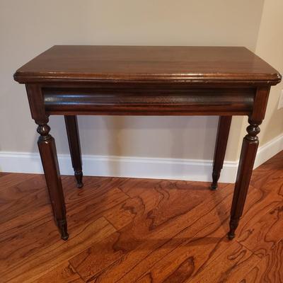 Wooden Fold Top Tea Table and Nesting Table