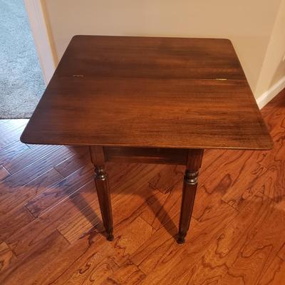 Wooden Fold Top Tea Table and Nesting Table