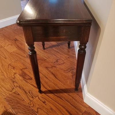 Wooden Fold Top Tea Table and Nesting Table