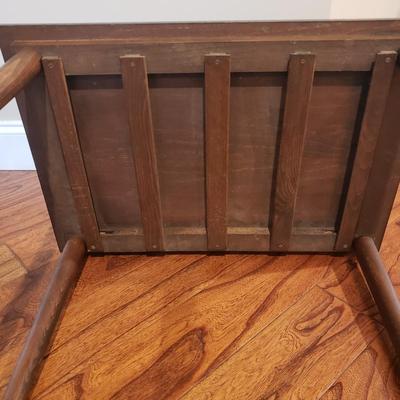 Wooden Fold Top Tea Table and Nesting Table