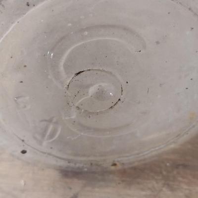 Vintage Three-Cent Glass Dairy One Pint Milk Bottle (#49)