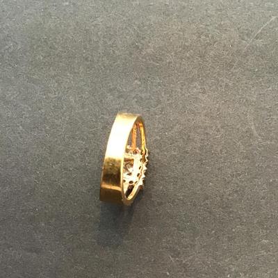 Sale Photo Thumbnail #183: Gold tone, fashion, statement cocktail ring please see attached photos