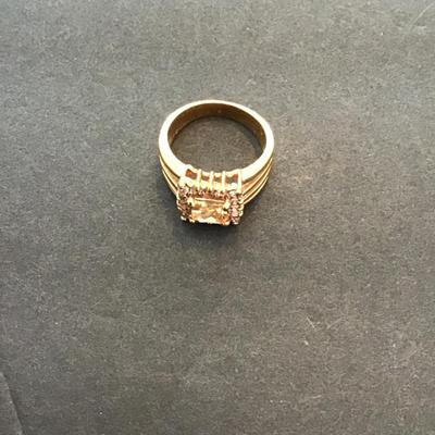 Sale Photo Thumbnail #184: Gold tone, fashion, statement cocktail ring please see attached photos