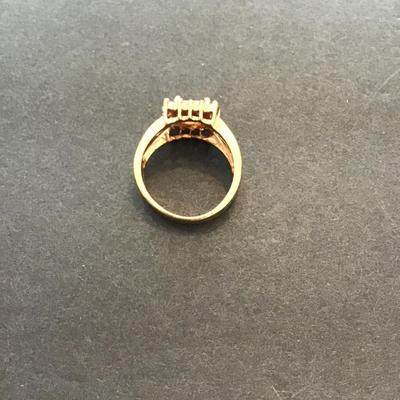 Sale Photo Thumbnail #182: Gold tone, fashion, statement cocktail ring please see attached photos