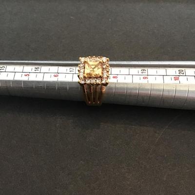 Sale Photo Thumbnail #181: Gold tone, fashion, statement cocktail ring please see attached photos