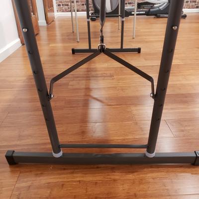 6' Plastic Table W/Adjustable Height Legs and Felt Top Card Table