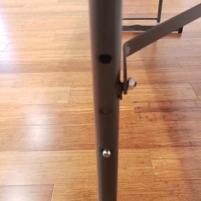 6' Plastic Table W/Adjustable Height Legs and Felt Top Card Table