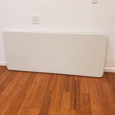 6' Plastic Table W/Adjustable Height Legs and Felt Top Card Table