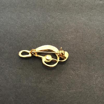 Sale Photo Thumbnail #198: Colton lapel pin with rhinestones. Please see attached photos.