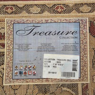 Red Designed Area Rug