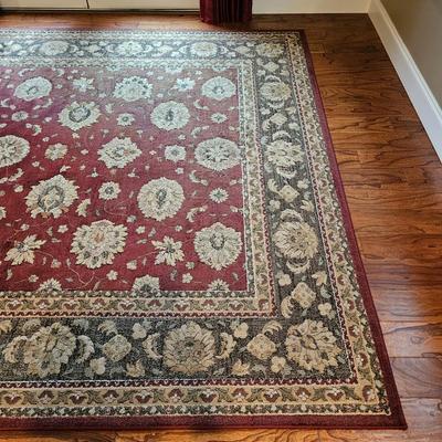 Red Designed Area Rug