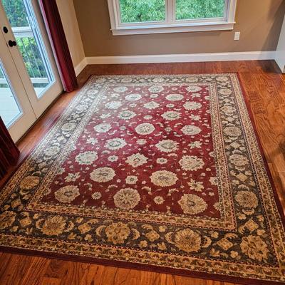Red Designed Area Rug