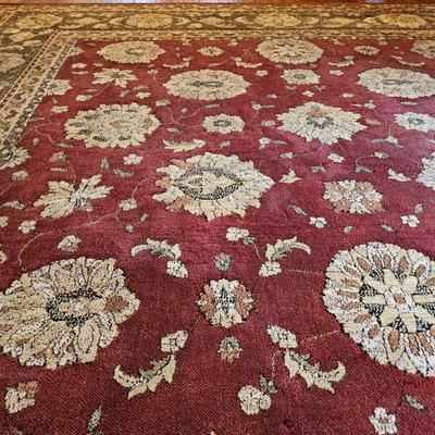 Red Designed Area Rug