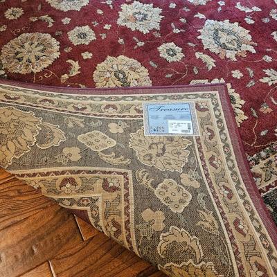 Red Designed Area Rug