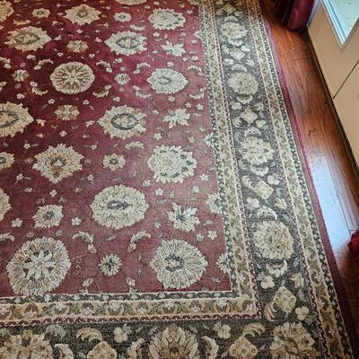 Red Designed Area Rug