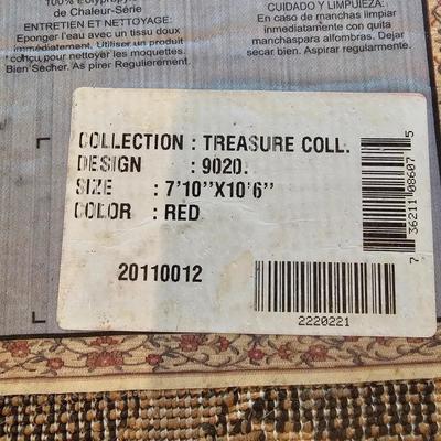 Red Designed Area Rug